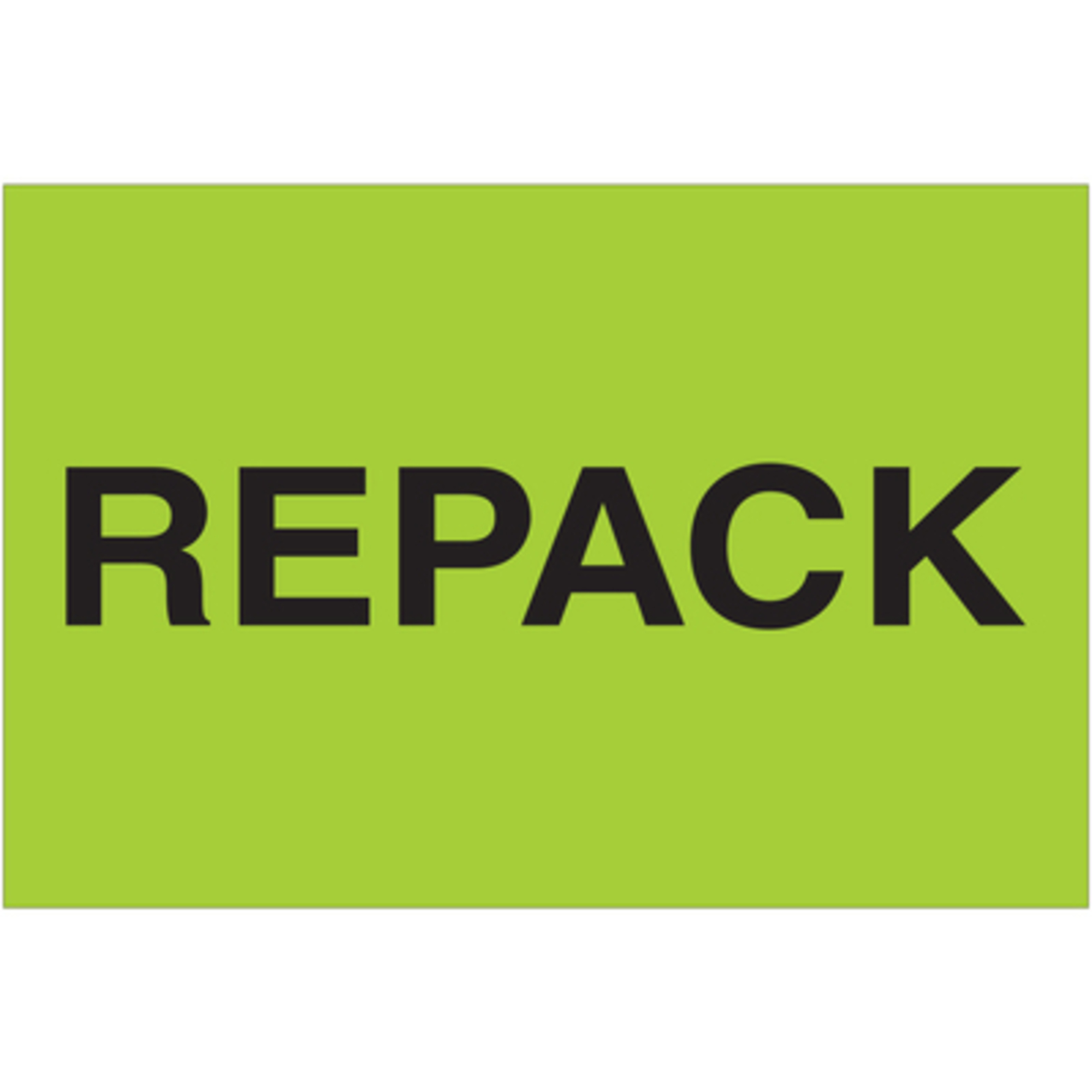 2 x 3in. - "Repa (Fluo Green Label 500/CS, Model# DL1613